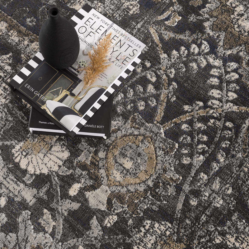 Georgiana Charcoal Area Rug by Boutique Rugs