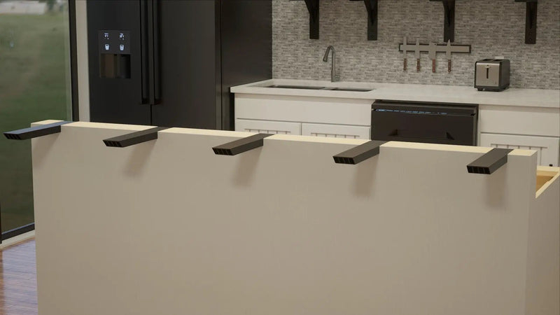 Industrial 1 inch L Bracket Countertop Support® by The Original Granite Bracket
