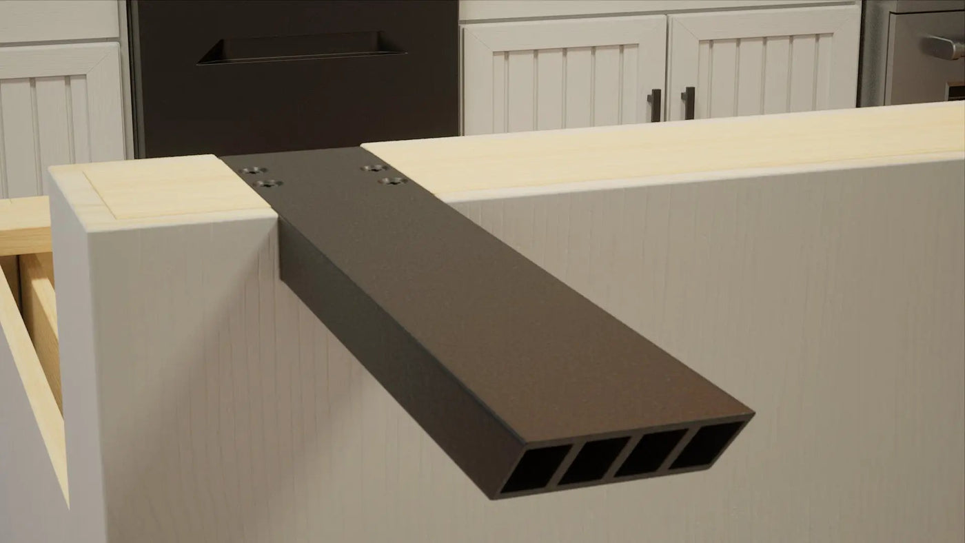 Industrial 1 inch L Bracket Countertop Support® by The Original Granite Bracket