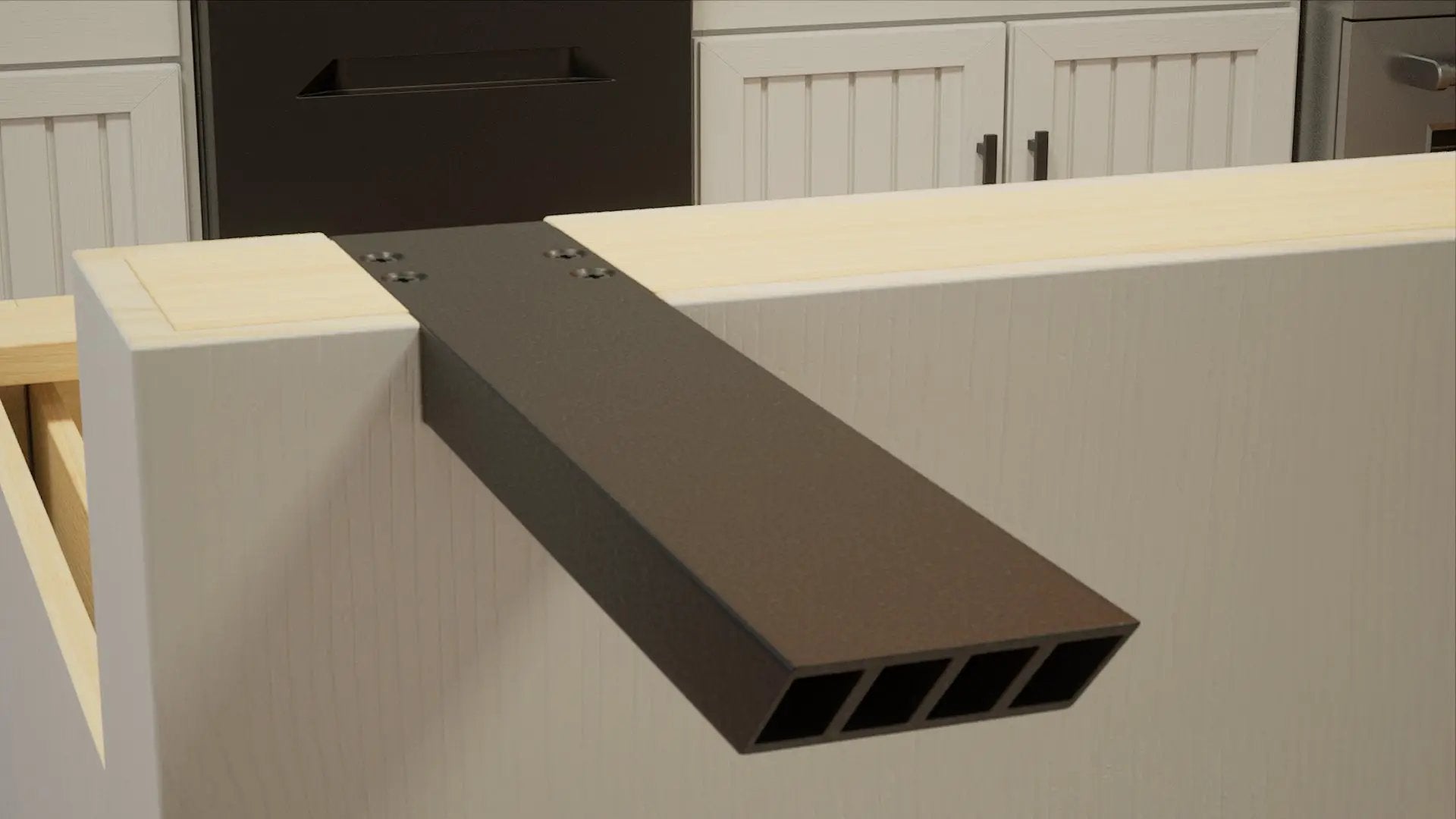 Industrial 1 inch L Bracket Countertop Support® by The Original Granite Bracket