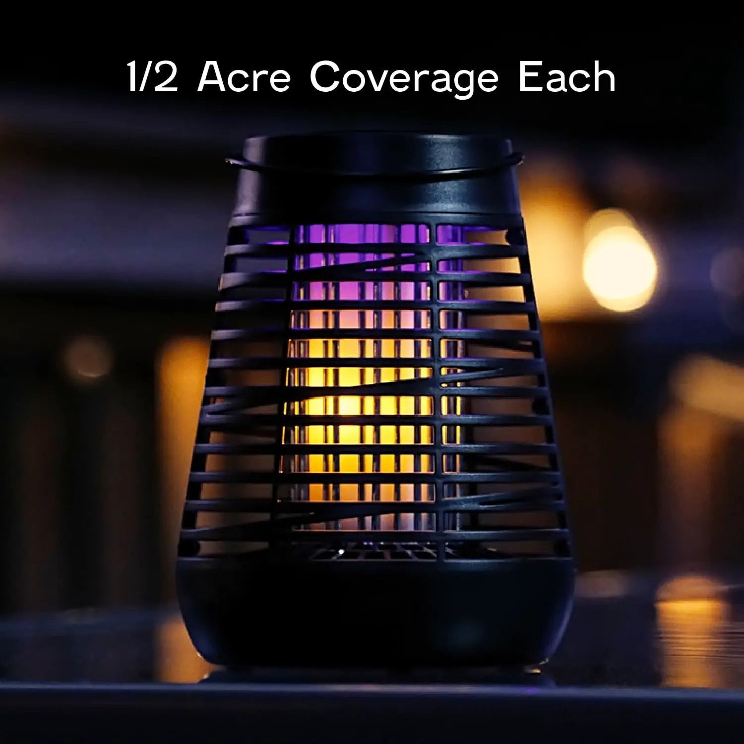 PIC Portable Solar Insect Killer Torch Bug Zapper and Flame Accent Light, Kills Bugs-1 Pack by Outdoor Solar Outlet