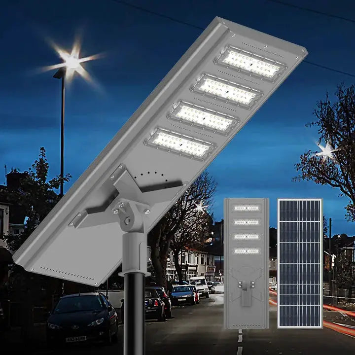 8500W Commercial Solar Power LED Parking Lot / Street/ Arena Light 160000 Lumen - (Black) by Outdoor Solar Outlet