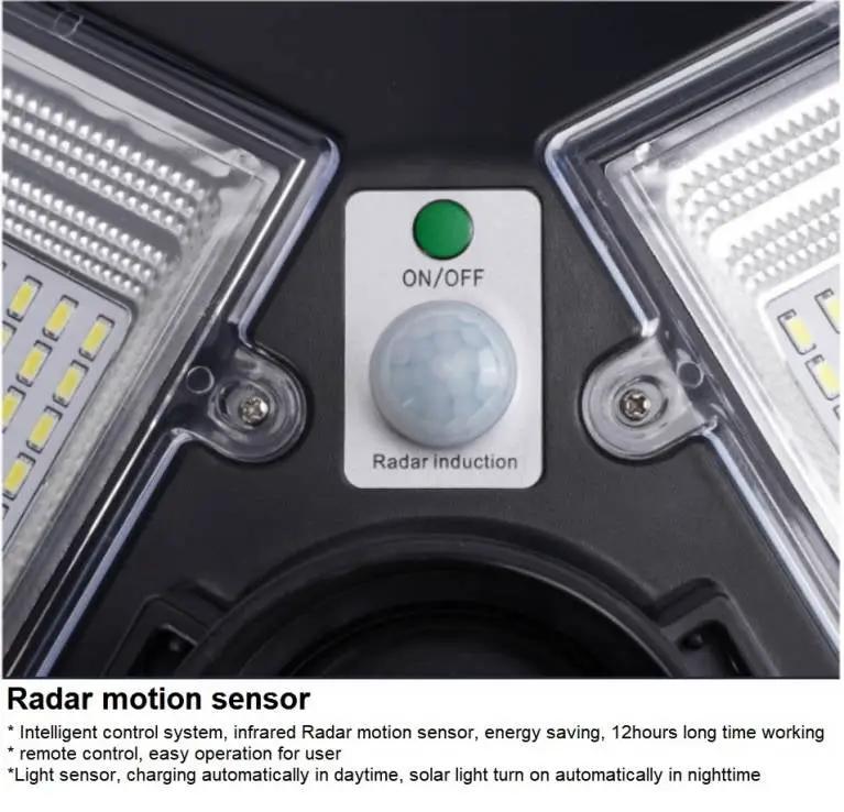 1500W Solar UFO Motion Sensor All in one Solar Garden Street Light With Remote Control by Outdoor Solar Outlet