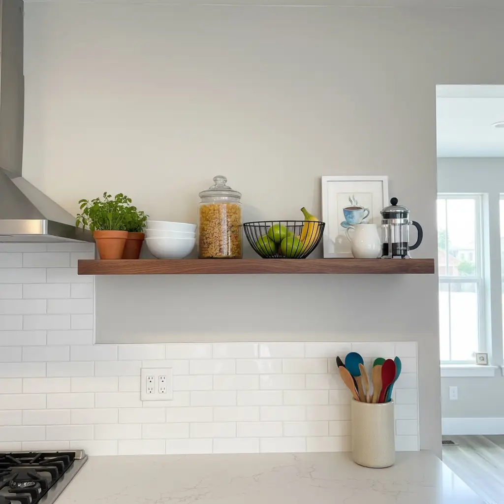 Walnut Floating Shelf - 1.75" Thick by Seeds & Sawdust