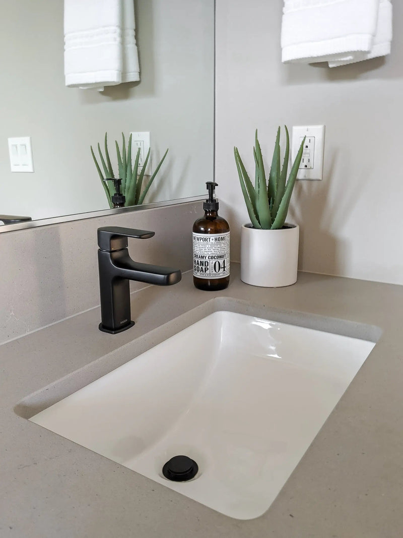Zeek ZP-1611 Small Rectangular U/M Bathroom Sink 16 x 11 Inch by ZEEK