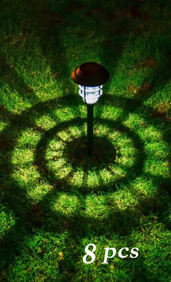 Energizer [Smartyard] LED 8 Piece Large Solar Pathway Lights Aluminum with glass-10 LM by Outdoor Solar Outlet
