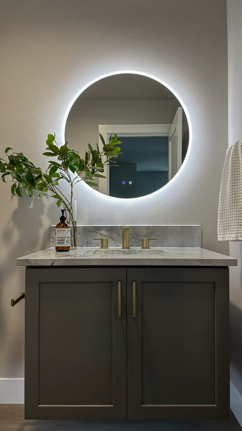Zeek 30" BackLit LED Round Bathroom Wall Mirror MARD30 by ZEEK