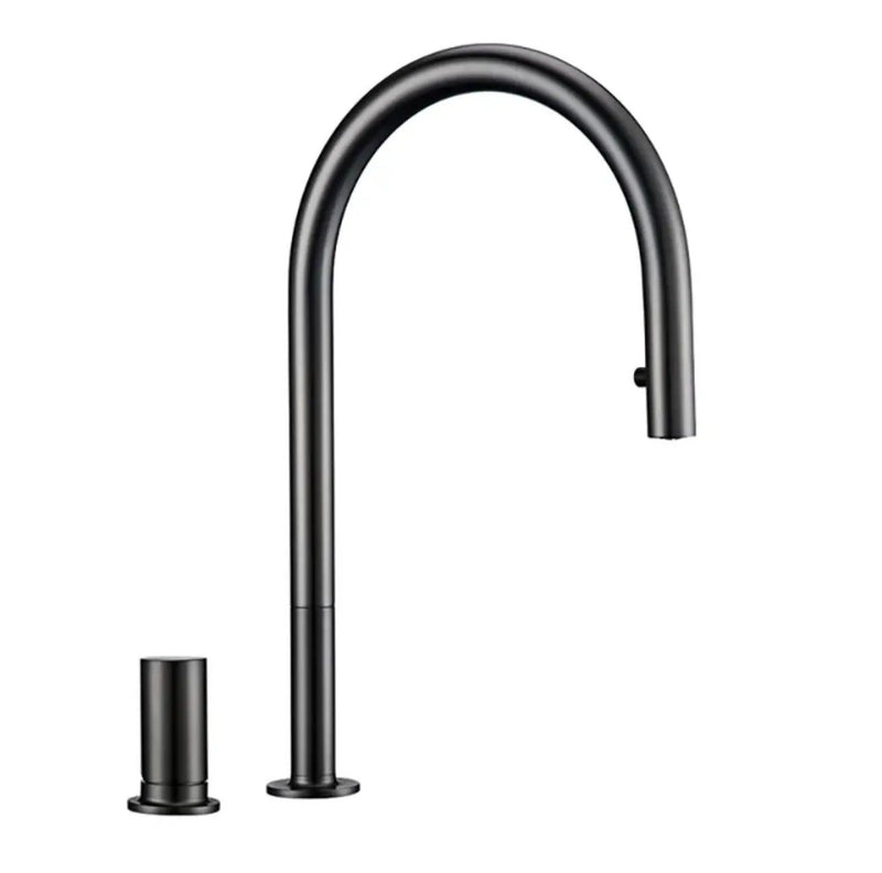 Zeek KF-11GM Gunmetal Pull-Down Kitchen Faucet by ZEEK