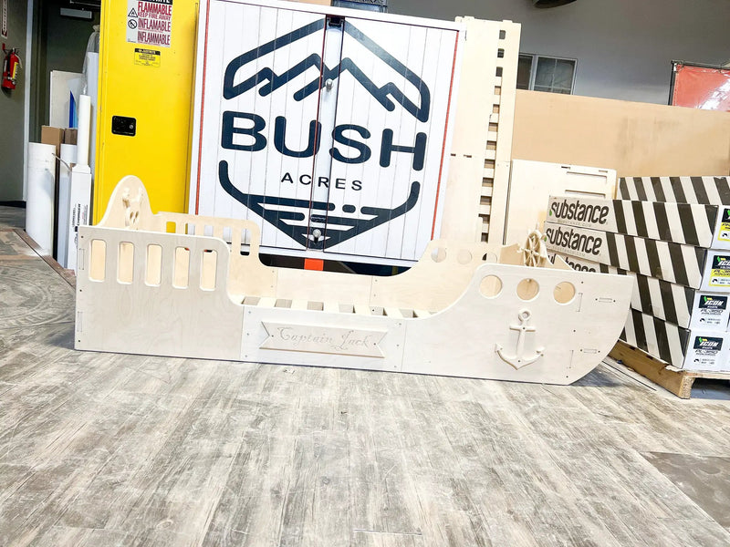 CAPTAIN JACK- Pirate Ship Bed by Bush Acres
