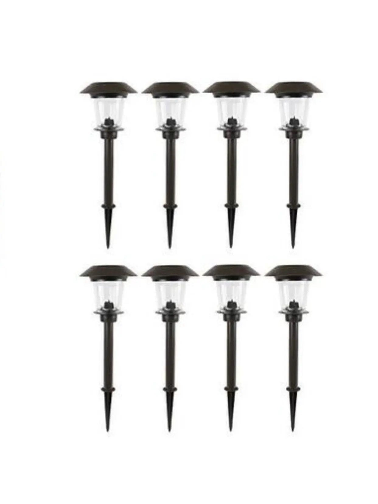 SmartYard Solar LED Large Outdoor Pathway Lights - 8 Pack- Oil Rubbed Bronze by Outdoor Solar Outlet