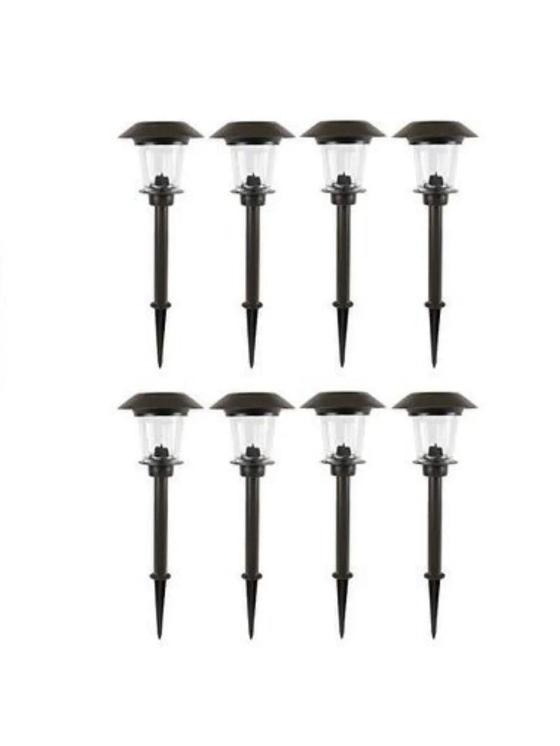 SmartYard Solar LED Large Outdoor Pathway Lights - 8 Pack- Oil Rubbed Bronze by Outdoor Solar Outlet