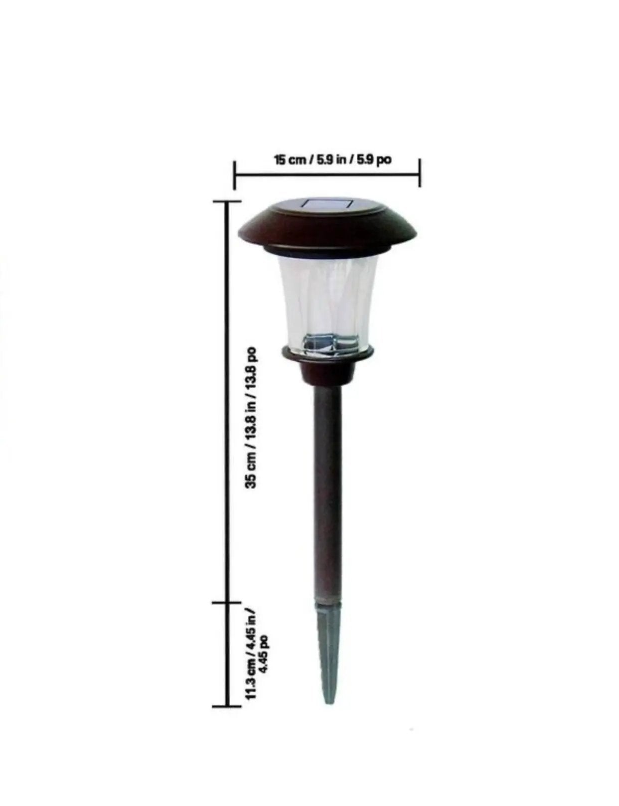 SmartYard Solar LED Large Outdoor Pathway Lights - 8 Pack- Oil Rubbed Bronze by Outdoor Solar Outlet
