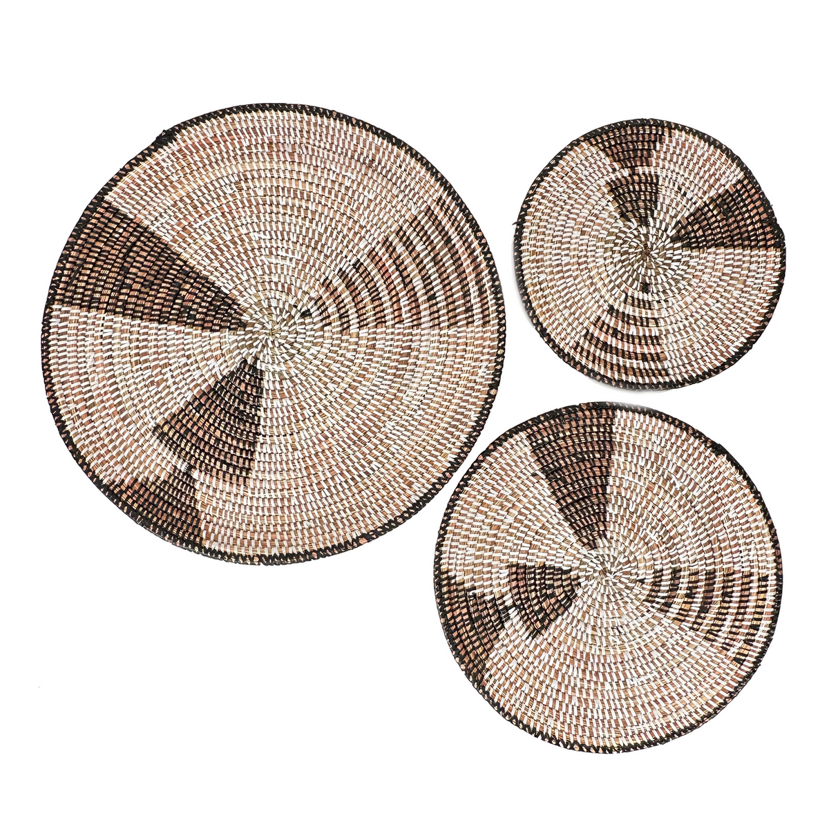 Triangles Wall Baskets Set of 3