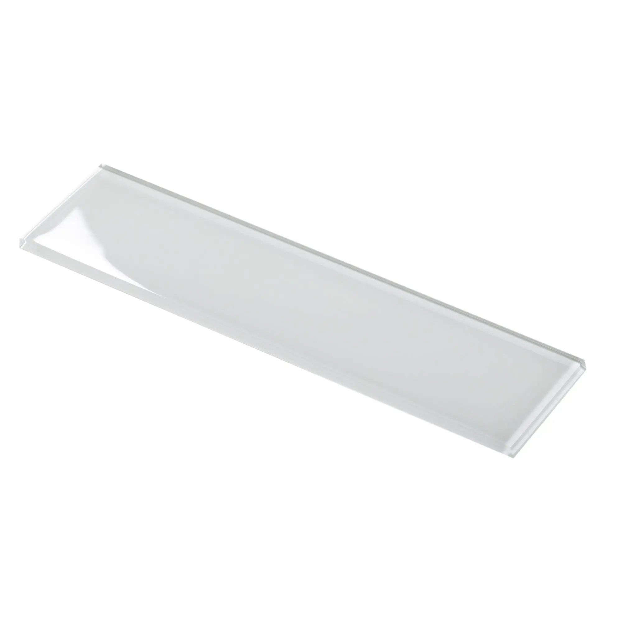 White 3x12 Glossy Subway Glass Tile (20 pack, 5 sq ft/case) by Apollo Tile
