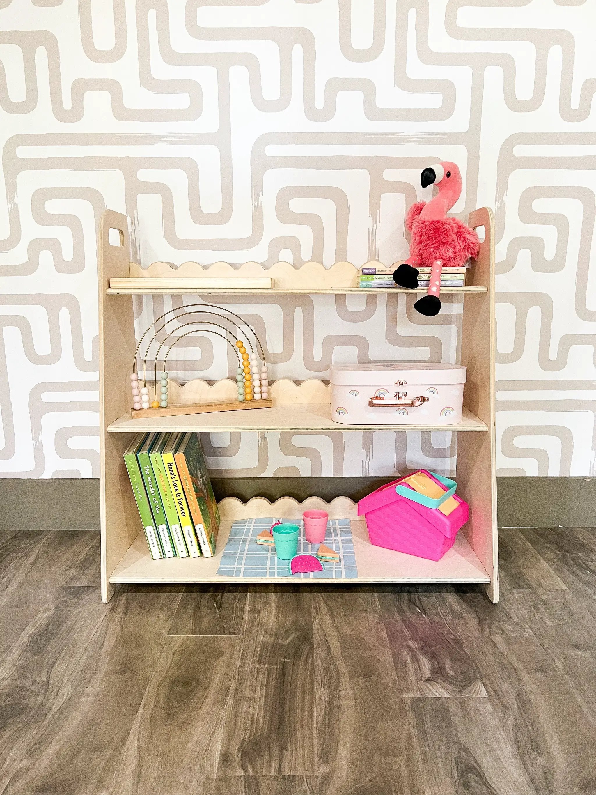 RAY- Scalloped Toy Shelf by Bush Acres