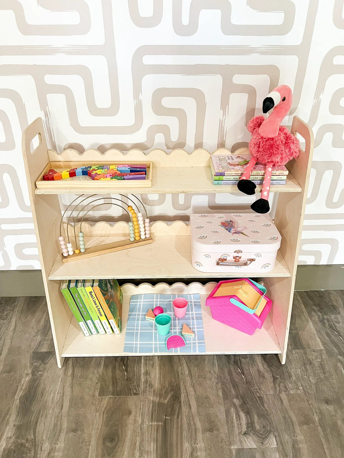 RAY- Scalloped Toy Shelf by Bush Acres