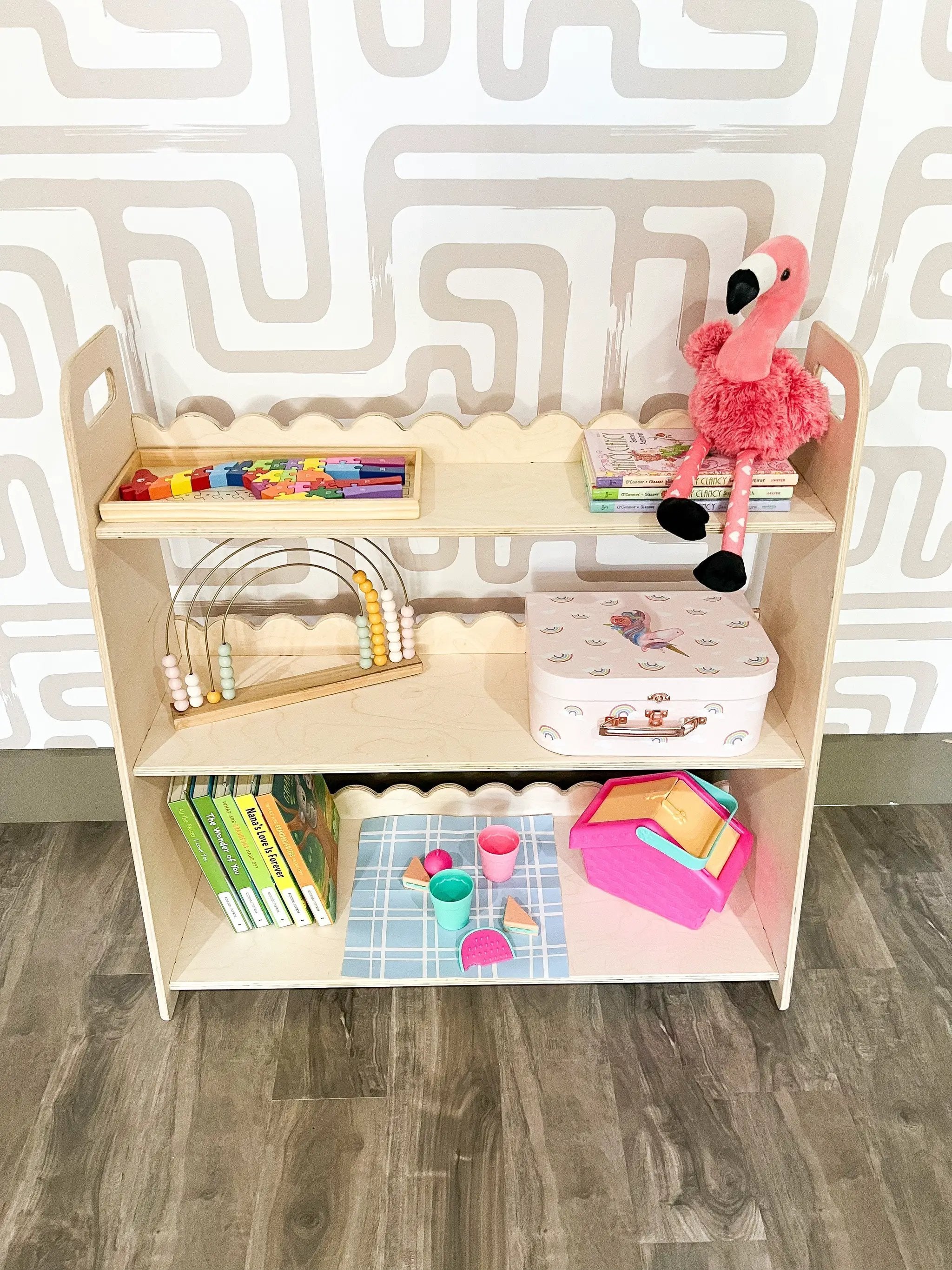 RAY- Scalloped Toy Shelf by Bush Acres