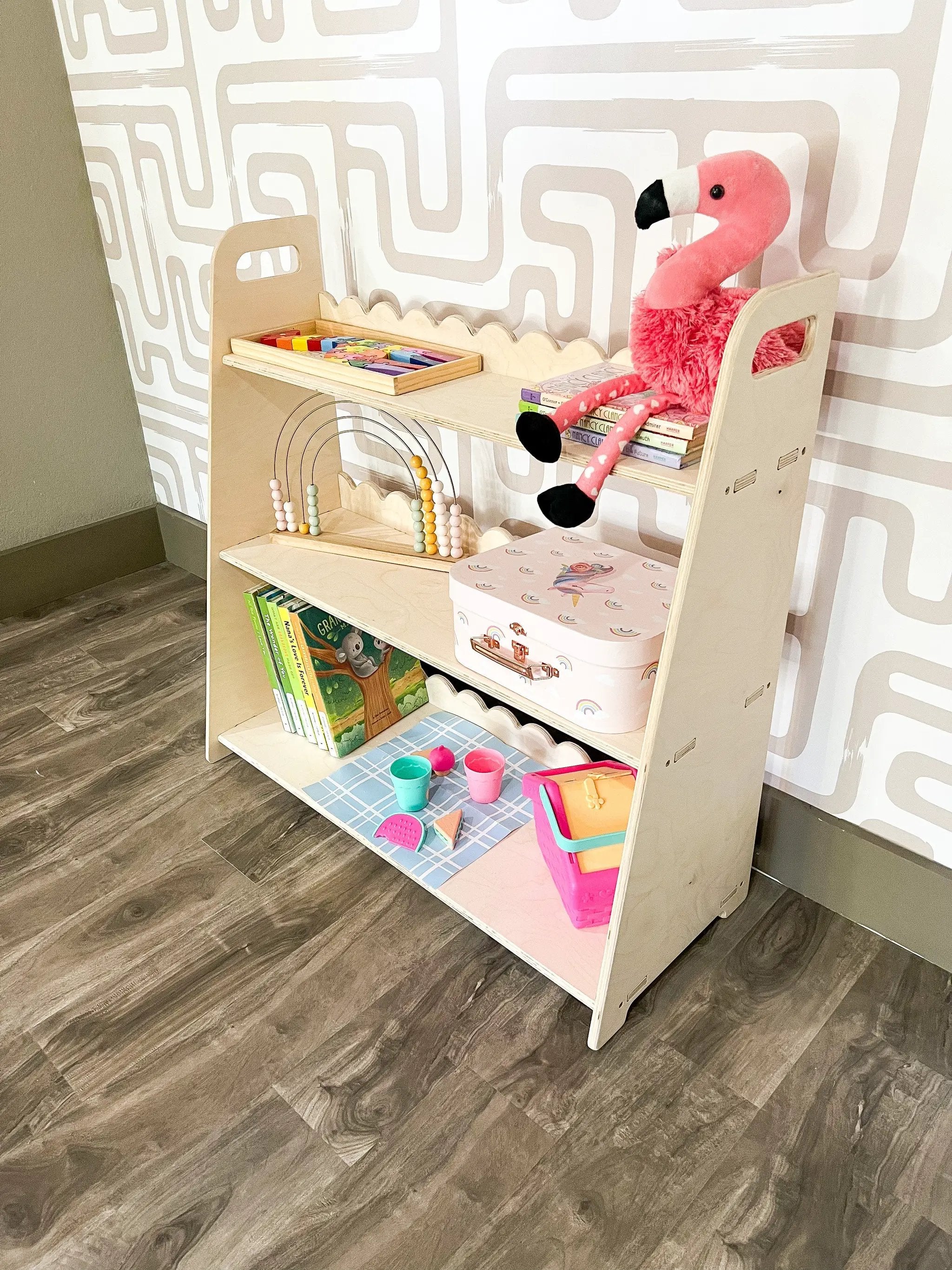 RAY- Scalloped Toy Shelf by Bush Acres