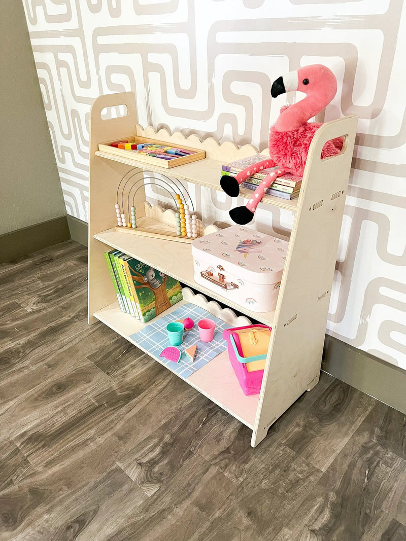 RAY- Scalloped Toy Shelf by Bush Acres