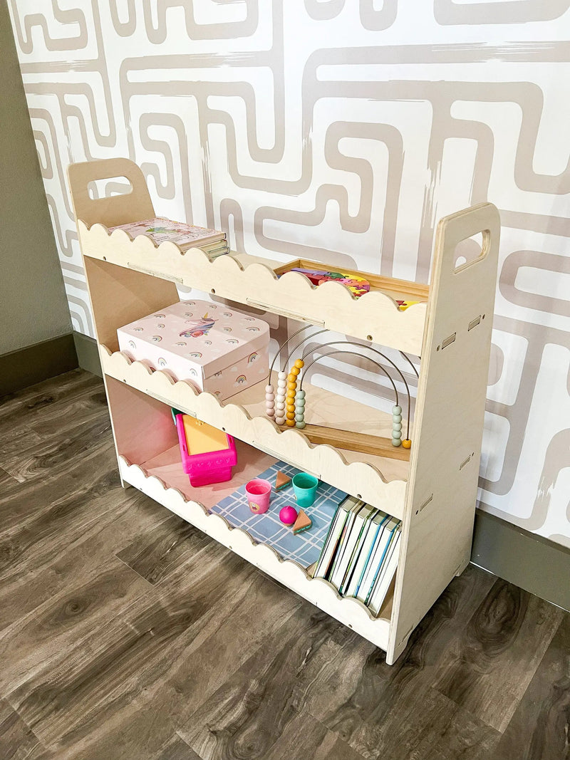 RAY- Scalloped Toy Shelf by Bush Acres