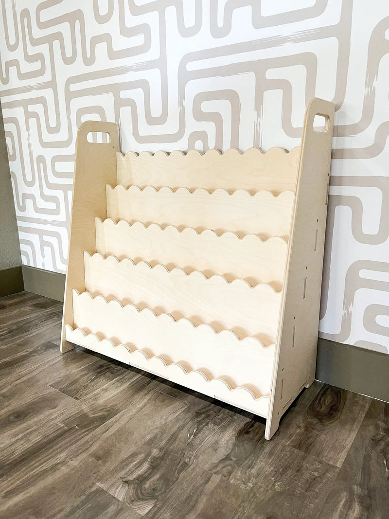 RAY+ROY- Scalloped Toy Shelf + Bookshelf by Bush Acres