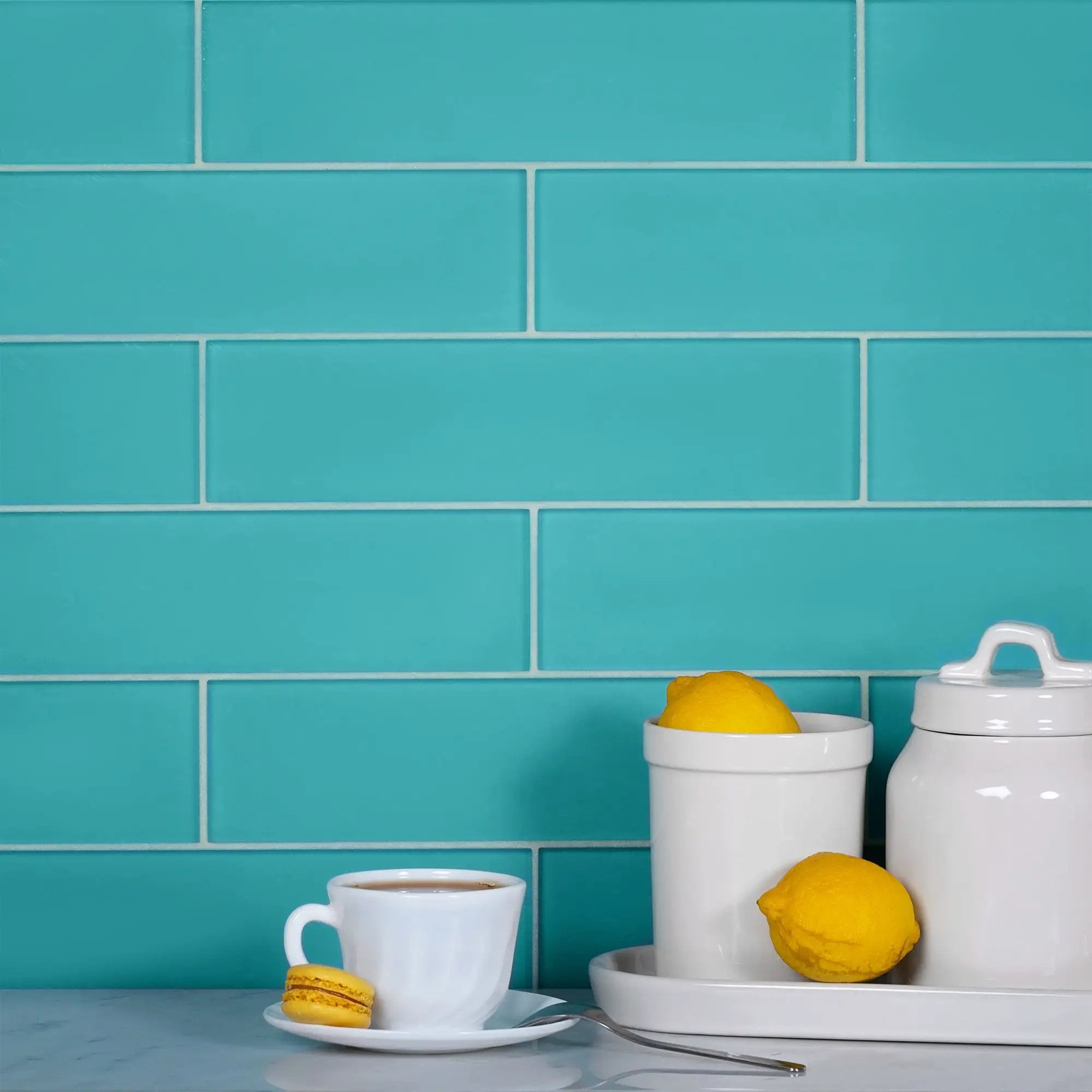 Sky Blue 3x12 Matte Subway Glass Tile (20 pack, 5 sq ft/case) by Apollo Tile