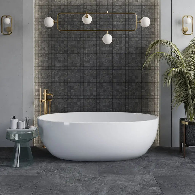 Slate Black 12x12 Matte Uniform Square Porcelain Mosaic Tile (11 pack, 10.65 sq ft/case) by Apollo Tile