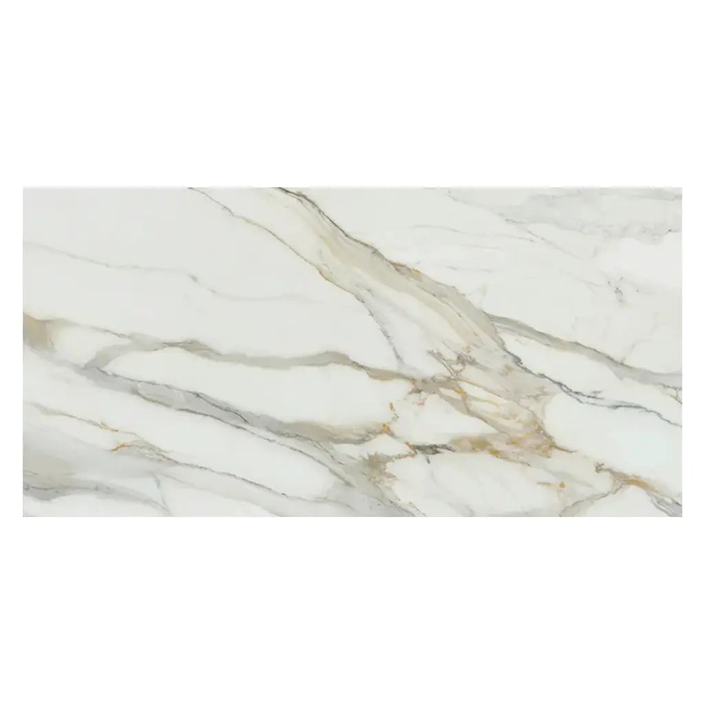 White with Gray Vein 24x48 Matte Porcelain Large Format Tile (2 pack, 15.42 sq ft/case) by Apollo Tile