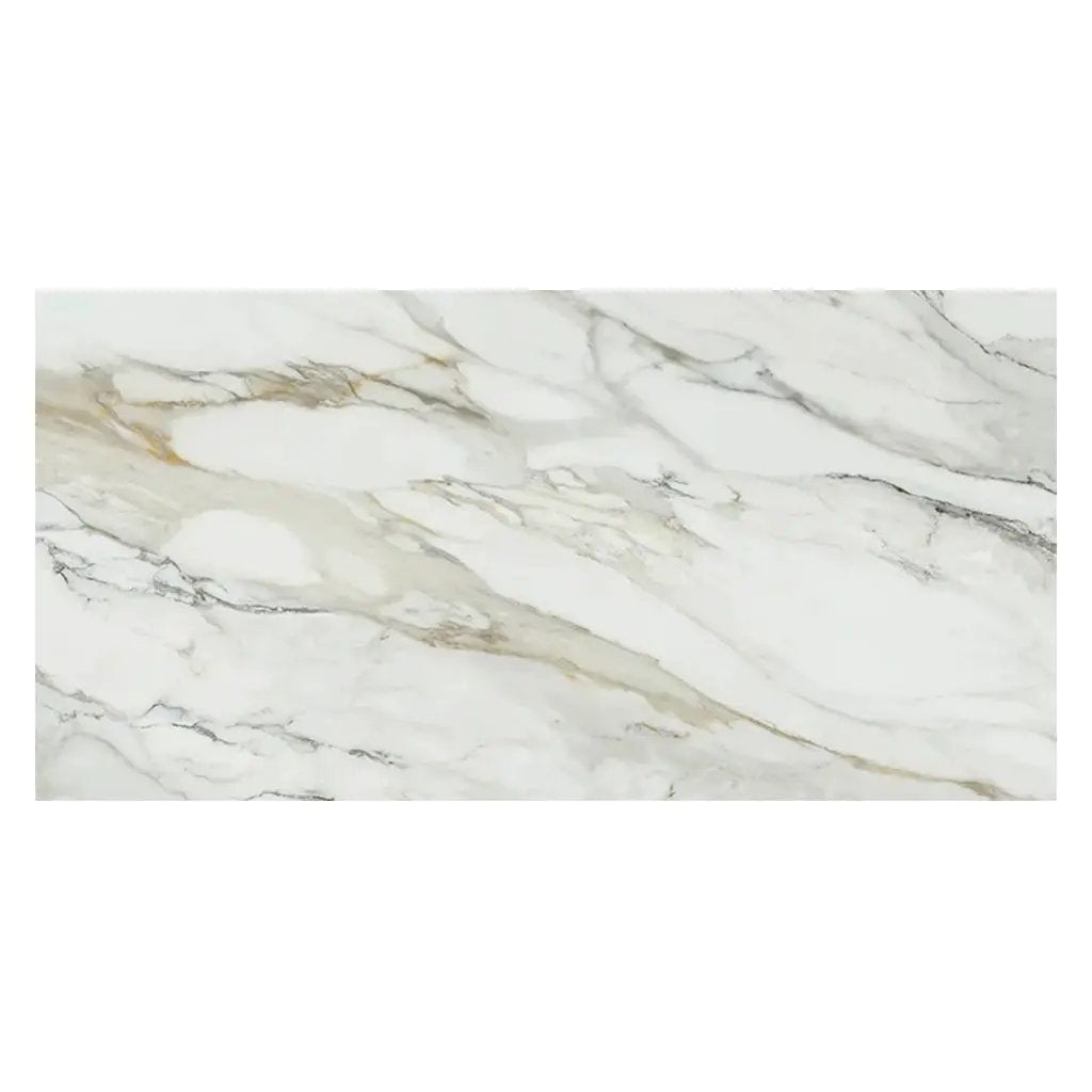 White with Gray Vein 24x48 Matte Porcelain Large Format Tile (2 pack, 15.42 sq ft/case) by Apollo Tile