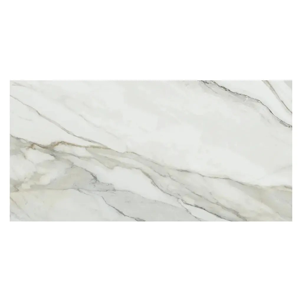 White with Gray Vein 24x48 Matte Porcelain Large Format Tile (2 pack, 15.42 sq ft/case) by Apollo Tile