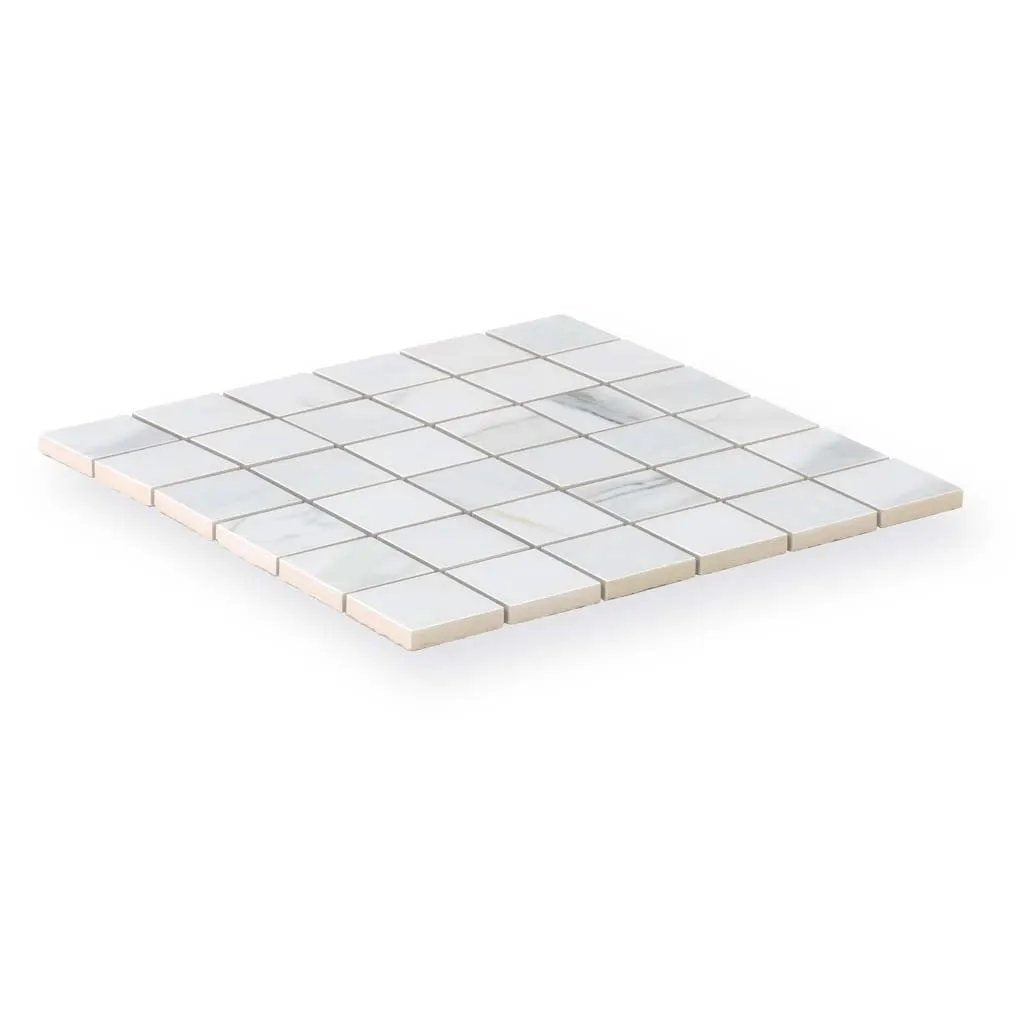 White 12x12 Matte Uniform Square Porcelain Mosaic Tile (11 pack, 10.76 sq ft/case) by Apollo Tile