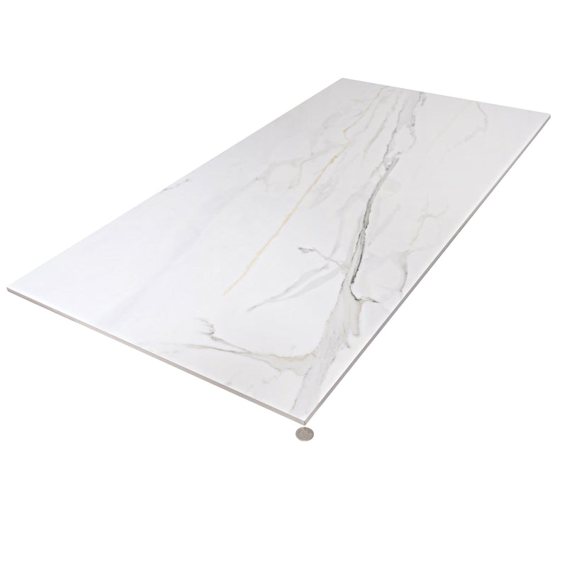 Pearl White 24x48 Polished Field Porcelain Tile (2 pack, 15.48 sq ft/case), photo 5 of 5