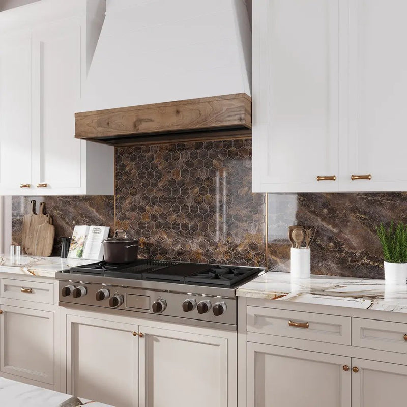 Brown 24x48 Polished Porcelain Large Format Tile (2 pack, 15.55 sq ft/case) by Apollo Tile