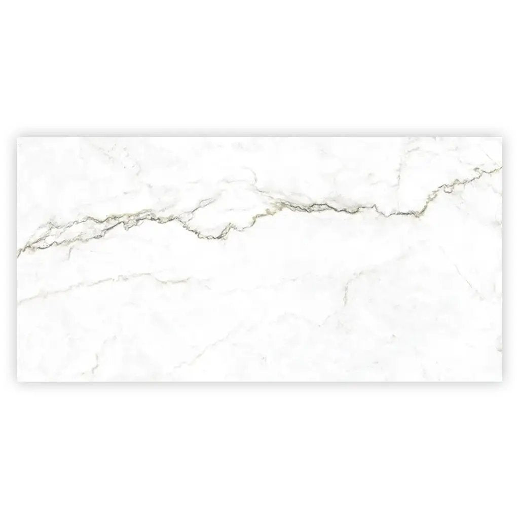 Pearl White with Gray Vein 24x48 Matte Porcelain Large Format Tile (2 pack, 15.5 sq ft/case) by Apollo Tile