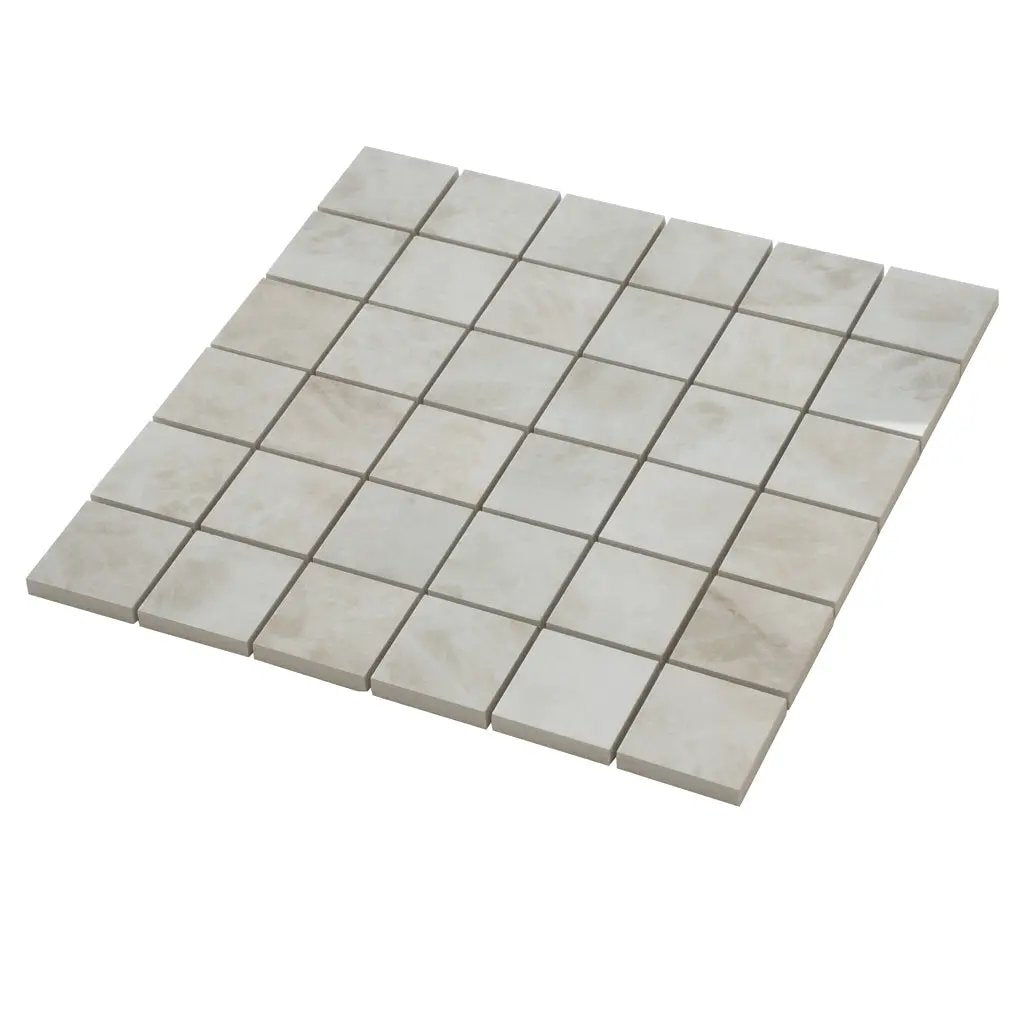 Light Cream Beige 12x12 Lappato Square Porcelain Mosaic Tile (5 pack, 4.84 sq ft/case) by Apollo Tile