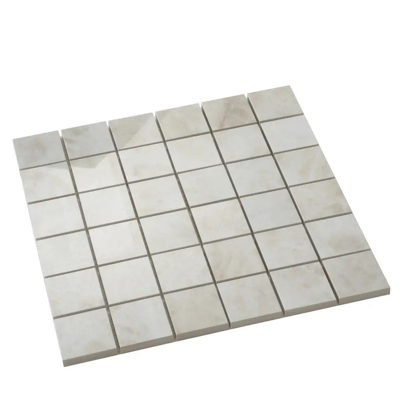 Light Cream Beige 12x12 Lappato Square Porcelain Mosaic Tile (5 pack, 4.84 sq ft/case) by Apollo Tile