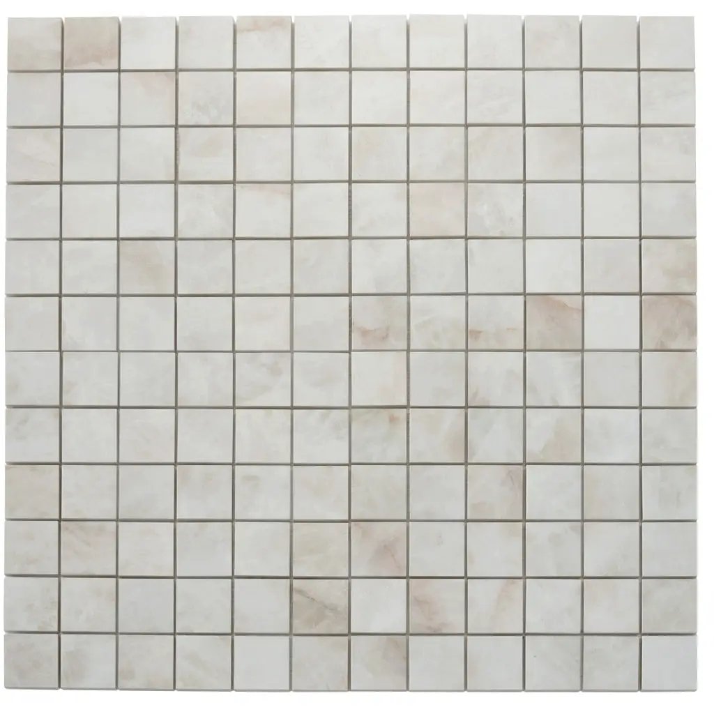 Light Cream Beige 12x12 Lappato Square Porcelain Mosaic Tile (5 pack, 4.84 sq ft/case) by Apollo Tile