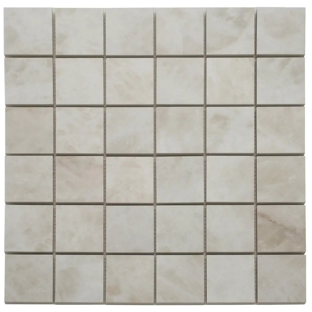 Light Cream Beige 12x12 Lappato Square Porcelain Mosaic Tile (5 pack, 4.84 sq ft/case) by Apollo Tile