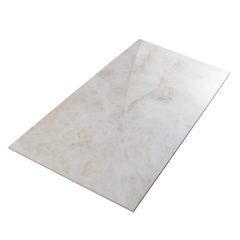 Soft Alabaster White 24x48 Lappato Porcelain Large Format Tile (2 pack, 15.5 sq ft/case) by Apollo Tile