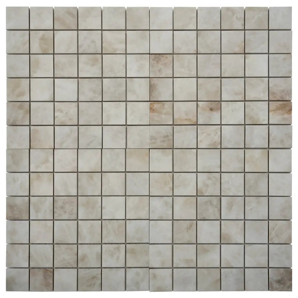 Soft Alabaster White 12x12 Lappato Square Porcelain Mosaic Tile (5 pack, 4.84 sq ft/case) by Apollo Tile