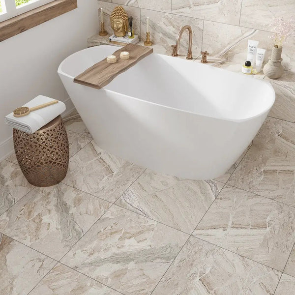 Beige 24x24 Matte Square Porcelain Large Format Tile (3 pack, 11.62 sq ft/case)