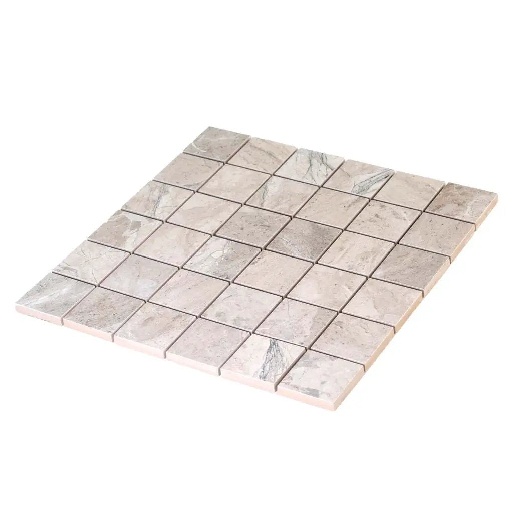 Beige 12x12 Matte Uniform Square Porcelain Mosaic Tile (6 pack, 5.81 sq ft/case) by Apollo Tile