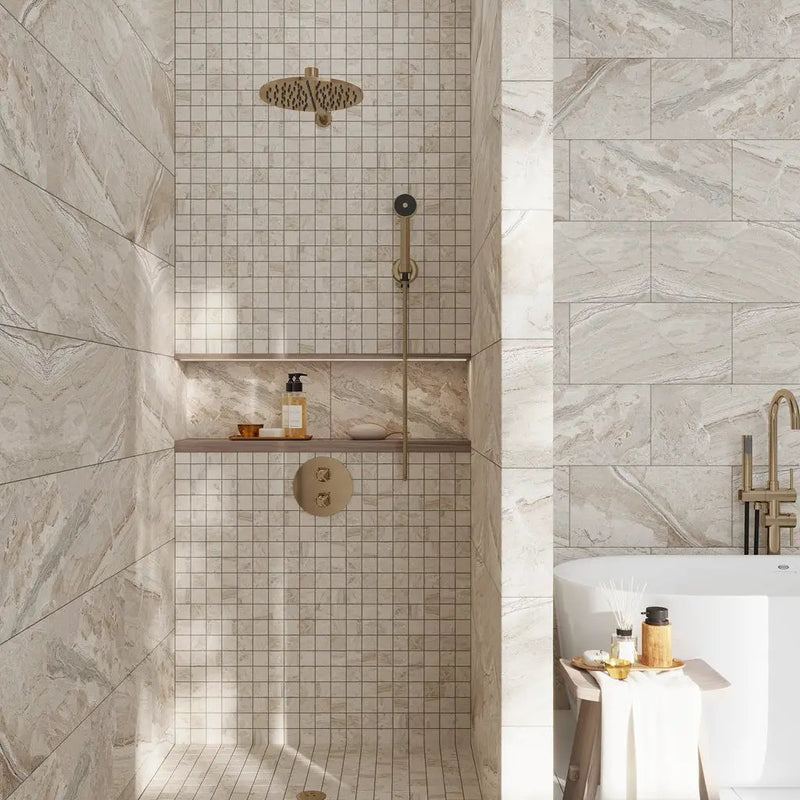 Beige 12x24 Matte Porcelain Large Format Tile (6 pack, 11.62 sq ft/case) by Apollo Tile