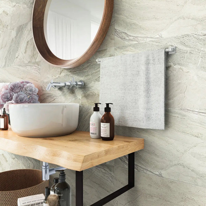 Stone Beige 12x24 Matte Porcelain Large Format Tile (6 pack, 11.62 sq ft/case) by Apollo Tile