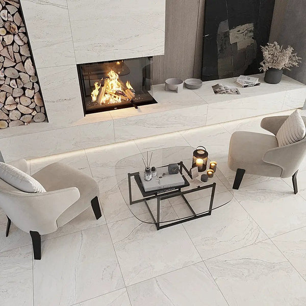 Stone Beige 24x24 Matte Square Porcelain Large Format Tile (3 pack, 11.62 sq ft/case)