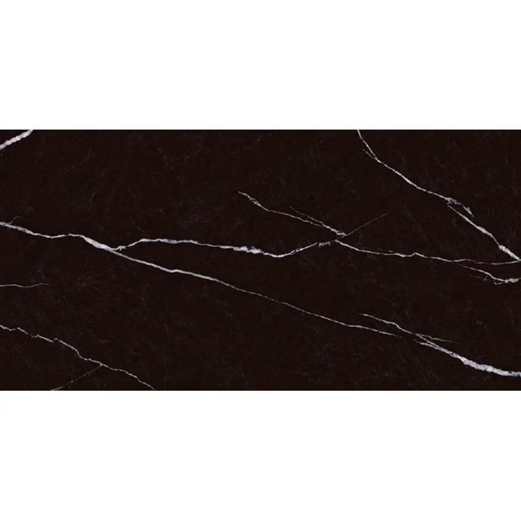 Black 24x48 Polished Porcelain Large Format Tile (2 pack, 15.55 sq ft/case) by Apollo Tile