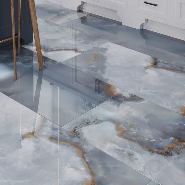 Blue 24x48 Lappato Porcelain Large Format Tile (2 pack, 15.5 sq ft/case)