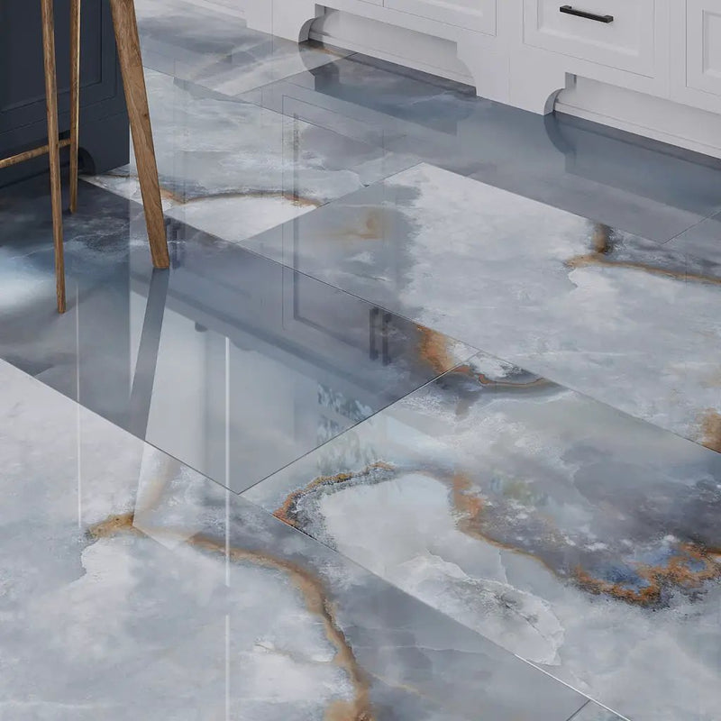 Blue 24x48 Lappato Porcelain Large Format Tile (2 pack, 15.5 sq ft/case) by Apollo Tile
