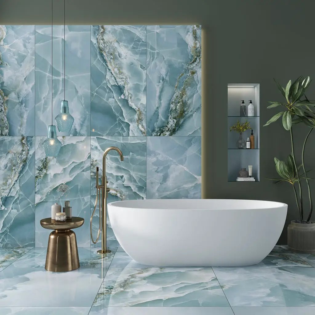 Green 36x36 Lappato Square Porcelain Large Format Tile (2 pack, 17.4375 sq ft/case) by Apollo Tile