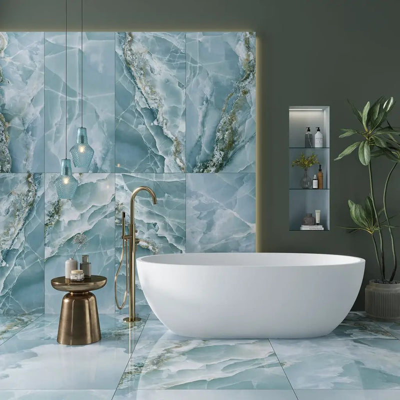 Green 36x36 Lappato Square Porcelain Large Format Tile (2 pack, 17.4375 sq ft/case) by Apollo Tile